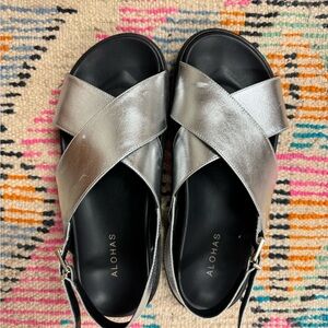 ALOHAS metallic sandals - size 41 (women’s 10)